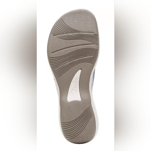 Women's Clarks Cloudsteppers Brinkley Jazz Sandals, Blue/Gray, Size 6, NWT - Picture 5 of 16